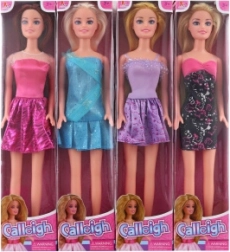 Gelenkige Puppe 29 cm mit langen Haaren