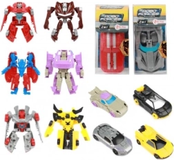 Transformierbares Auto zum Roboter 10 cm in Kunststoffbox