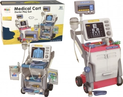 Rosa Arztkoffer für Kinder mit Stethoskop und Lichtern