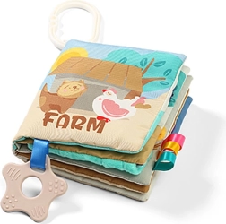 BabyOno sensorisches Stoffbuch Bauernhof für Babys 0m+