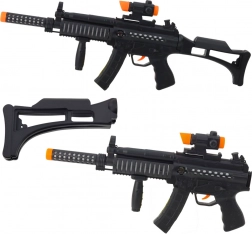 Spielzeug-Maschinengewehr mit Lichtern und Sounds 62 cm – schwarz