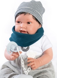 Antonio Juan Pipo Hair – realistische Babypuppe 42 cm mit weichem Körper