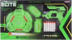 Pistole mit leuchtender Zielscheibe