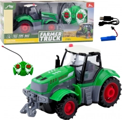 Grüner ferngesteuerter Traktor 1:24