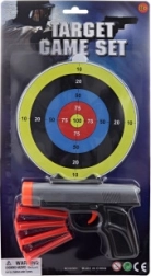 Saugnapf-Pistole mit Zielscheibe