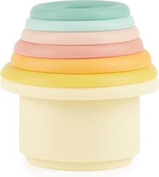 Bieco Silikon-Stapelbecher Tropical Vibes – 7 Stück