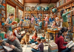 Puzzle Buchladen 2000 Teile von Bluebird