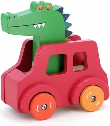 Vilac Holzauto mit Hupe Krokodil