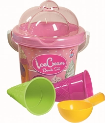Androni Sandspielset Eiscreme – klein, rosa
