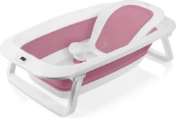 Lionelo Faltbare Wanne mit Thermometer und Liege Pink Magnolia
