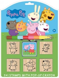 Peppa Pig Stempelset mit Wachsmalstift