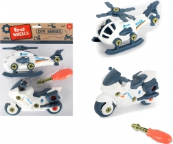 Verkehrsmittel-Set mit Schrauben