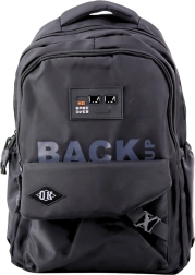 Städtischer Schulrucksack Schwarz 23L