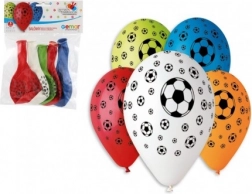 Aufblasbare Fußball-Ballons 30 cm, 5 Stk.