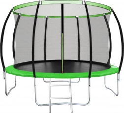 Trampolin PIXINO Deluxe 366 cm mit Sicherheitsnetz und Leiter