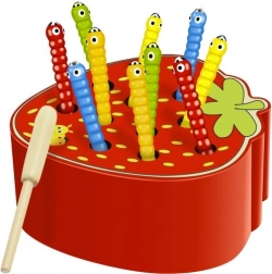 Holzspiel Trscka – Würmchenangeln mit Magnet