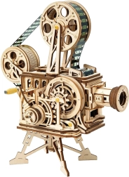 Robotime ROKR mechanischer hölzerner Filmprojektor – 3D‑Puzzle mit 183 Teilen