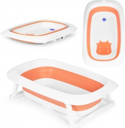 Faltbare Babybadewanne mit Ablauf 81 cm ECOTOYS – Orange