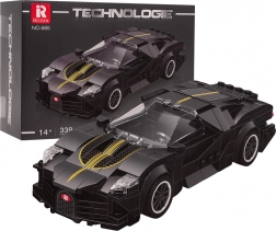 Baukasten Supersportauto schwarz 339 Teile