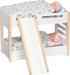 Etagenbett für Puppen mit Rutsche