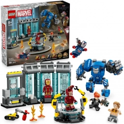 lego marvel iron man-labor: rüstkammer 76315