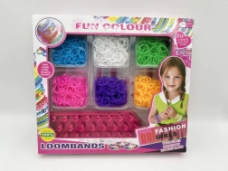 Kreativset zur Herstellung von Armbändern LOOM BANDS – 1200 Gummibänder