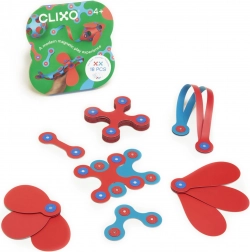 Clixo Itsy Flamingo & Türkis magnetisches Konstruktionsset 18 Stück