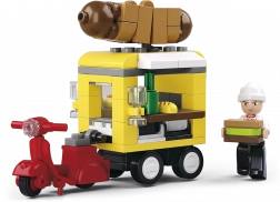 Sluban Town Einkaufsstraße Hot-dog Wagen