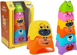 Bunte Tierspyramide für Babys