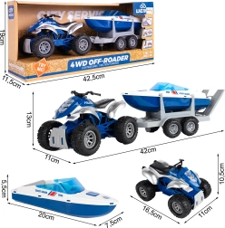 Polizeiset – Quad und Motorboot 1:16