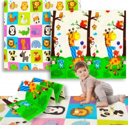 Humbi beidseitige faltbare XPE-Schaumspielmatte 200 × 180 × 1 cm