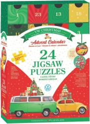 Adventskalender mit Puzzle EUROGRAPHICS Volkswagen 24×50 Teile