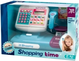 Kinder-Spielkasse mit Touch-Tastatur, Taschenrechner und Scanner