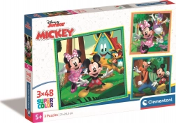 Puzzle-Set 3×48 Teile MICKEY UND FREUNDE – CLEMENTONI