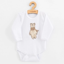 Baby-Body mit langen Ärmeln NEW BABY Polar Bear