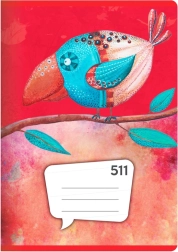 Heft A5, 10 Blatt – liniert 20 mm