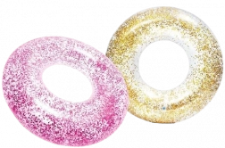 Aufblasbarer INTEX Sparkling Glitter Schwimmring mit Glitzer 107 cm