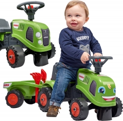 Rutschfahrzeug Traktor BABY CLAAS mit Anhänger und Zubehör