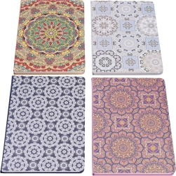 Liniertes Notizbuch 14,5 × 21 cm, 80 Blatt – Ornamente