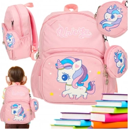 Kinder-Schulrucksack Einhorn 30x14x23 cm
