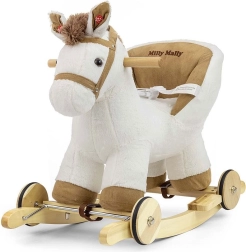 Schaukel- und Rutsch-Plüschpferd mit Sicherheits-Sitz MILLY MALLY Polly
