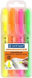 Set Textmarker CENTROPEN, 4 Farben
