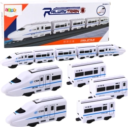 Interaktiver Zug 62 cm mit Waggons, Geräusche und Lichter