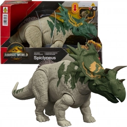 Jurassic World Wiedergeburt Dinosaurierfigur Spiclypeus 30 cm mit Geräuschen
