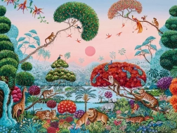 Puzzle Exotischer Garten 1500 Teile