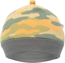 Baby-Mützchen New Baby With Love senfgelb