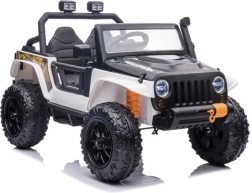 Elektrisches Kinderauto – weißes Geländefahrzeug