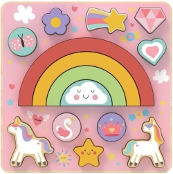 Balance-Puzzle Einhorn 2 in 1