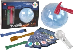 archäologisches Ausgrabungsset mit Mineralien und Lernkarten