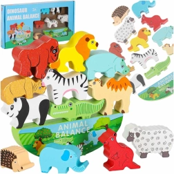 Holz-Montessori-Balancierspiel Tiere